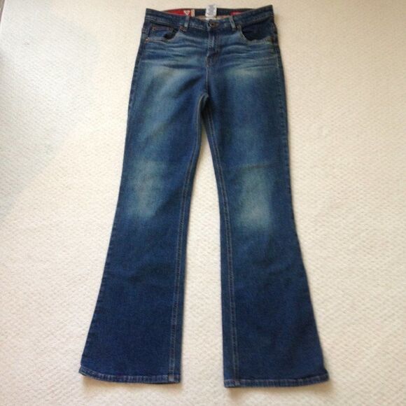 Y2k Guess Jeans Millenium Stretch Denim 3-V-01 Red Label Size 32 - Picture 2 of 11